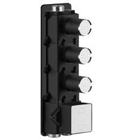 Внутренняя часть, Gessi, назначение-для термостатического смесителя, стандарт подвода воды-3/4", цвет-хром, высокой производительности, с 3 независимыми выходами арт-43105.031 — фото 2, Комплектующие для смесителей