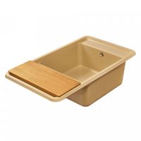 Мойка для кухни Беллис 87 870x510x250 мм, прямоуг., латте 1A724832BS260 — фото 5, Кухонные мойки