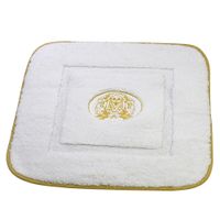 Коврик д/ванной комнаты 60х60 см., вышивка логотип MIGLIORE, белый, окантовка золото арт-31927 — фото 11, Коврики для ванной комнаты