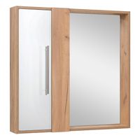 Зеркальный шкаф MELBOURNE 80 /универсальный/дуб/белый/ AQUA DE MARCO 1080WCMEL/V.2.0 — фото 4, Зеркальные шкафы в ванную