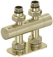 Вентиль Вентиль Сунержа 2х1/2" прямой скрытый-скрытый EU50 Шампань арт-020-1417-1234 — фото 3, Комплектующие для полотенцесушителей