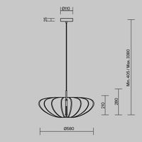 Товар: Подвесной светильник Maytoni MOD398PL-01GR1 - фото 2 Подвесной светильник Maytoni MOD398PL-01GR1 — фото 2, Подвесные светильники