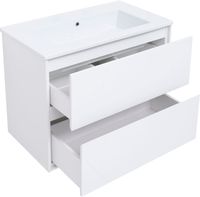 Тумба под раковину Aquanet Милан 85 белый глянец арт-00339967 — фото 7, Тумбы под раковину