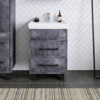 Товар: Тумба под раковину напольная Бриклаер ЧИЛИ цемент, 55 см 4627125415203 - фото 1 Тумба под раковину напольная Бриклаер ЧИЛИ цемент, 55 см 4627125415203 — фото 1, Тумбы с раковиной