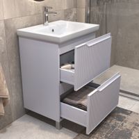 Тумба под раковину VIGO Neo 60 напольная белый арт-327 — фото 3, Тумбы под раковину