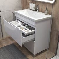 Тумба под раковину VIGO Grani 80 напольная белый (203) — фото 4, Тумбы под раковину