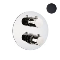 Смеситель для душа встраиваемый с термостатом Webert Sax Evolution , черный арт-SE970903560 — фото 1, Встраиваемые смесители для душа