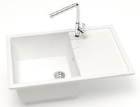 Кухонная мойка AZARIO Vision 750x505x218 искусственный мрамор, цвет Белый арт-CS00078336 — фото 1, Кухонные мойки