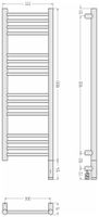 Полотенцесушитель электрический Сунержа Богема 3.1 прямая 1000х300 МЭМ правый Без покрытия арт-00-6005-1030 — фото 3, Электрические полотенцесушители