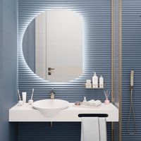 Зеркало с LED-подсветкой MOON (90*110) /AQUA DE MARCO Moon90/110 — фото 1, Зеркала в ванную комнату
