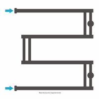 Полотенцесушитель водяной Сунержа High-Tech+ model "M" 600х600 Без покрытия арт-00-4050-6060 — фото 3, Водяные полотенцесушители
