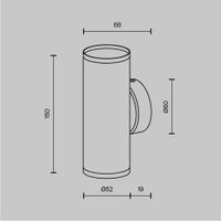 Настенный светильник (бра) Technical C068WL-02B — фото 9, Бра