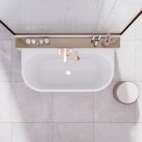 Ванна PENELOPA 168 см из литьевого мрамора NOVA GEL / Aqua de Marco 1168WPEN_GEL — фото 3, Ванны