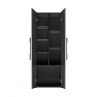 Шкаф-колонна АР-ДЕКО 40, двустворчатая, подвесная, серый кобальт 1A284703DD8D0 — фото 2, Шкафы для ванной