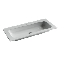 Раковина накладная Grace прямоугольная, с отверстием под смеситель, 1010*457*137 мм, цвет белый CN7013 — фото 1, Раковины накладные