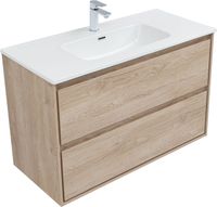 Тумба под раковину Aquanet Милан 100 дуб светлый 00336385 — фото 11, Тумбы под раковину