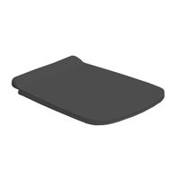 Сиденье с крышкой SIMAS BADEN BADEN с микролифтом быстросъемное цвет черный матовый петли хром BB004.NM — фото 1, Сиденья для унитаза