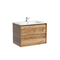 Тумба подвесная SANCOS Marmi 2.0 690х445х520 с двумя ящиками оснащенными доводчиками скрытого монтажа, дуб чарльстон, арт.MR2.070ECH — фото 5, Тумбы под раковину