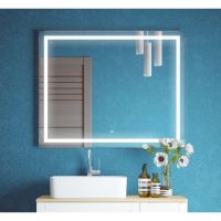 зеркало Квадро 50х80 LED с сенсорным выключателем гор./верт. MFR80093ZZ — фото 1, Зеркала в ванную комнату
