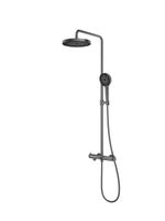 Душевая стойка Rim VSFS-2RM1GM с изливом, вороненая сталь — фото 2, Душевые стойки