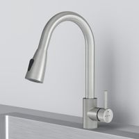 F85B07511 X-Joy S, смеситель для кухни с вытягивающимся изливом, сатин — фото 5, Смесители для кухни