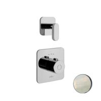 Смеситель для душа встраиваемый с термостатом Webert Living , никель арт-LV971302345 — фото 1, Встраиваемые смесители для душа