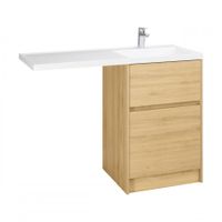 Фасады для тумбы ЛОНДРИ 60, компл. 2шт., дуб сантана 1A274801LH0C0 — фото 1, Тумбы под раковину