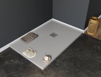 Товар: Душевой поддон Aquanet Pleasure 140х80 серый 00258878 - фото 3 Душевой поддон Aquanet Pleasure 140х80 серый 00258878 — фото 3, Душевые поддоны из литьевого мрамора