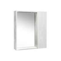 Зеркало со шкафом VIANT БЕРЛИН 60 подвесное цемент арт-VBER60C-ZSH — фото 2, Зеркальные шкафы в ванную