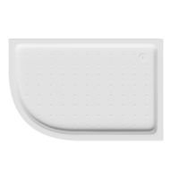 Душевой поддон ABBER AD3E120 R 120х90 асимметричный, акриловый, белый — фото 1, Акриловые душевые поддоны