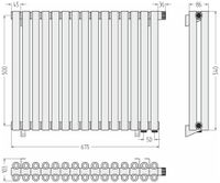 Товар: Отопительный радиатор Сунержа Эстет-00 EU50 500х675 15 секций Матовый белый арт-30-0322-5015 - фото 3 Отопительный радиатор Сунержа Эстет-00 EU50 500х675 15 секций Матовый белый арт-30-0322-5015 — фото 3, Радиаторы отопления