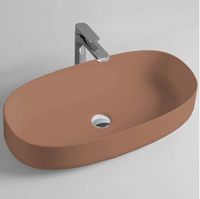 Раковина Artceram Cognac Quadro накладная цвет tortora арт-COL005 40 00 — фото 2, Раковины встраиваемые сверху