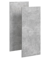 Подвесной пенал 36,5 см с двумя дверьми с системой открывания «push-to-open». Цвет белый/бетон светлый арт-MOB0535W+MOB0735BS — фото 3, Пеналы для ванной комнаты