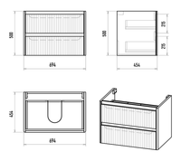 Тумба под раковину арт-RIV-07070-0102Я — фото 5, Тумбы под раковину