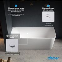 Акриловая ванна ABBER AB9331-1.6 R белая — фото 7, Акриловые ванны