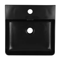 Раковина накладная Azario 420х420х120 квадратная, черный матовый арт-AZ-2177-MB — фото 1, Раковины накладные