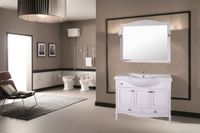 Комплект мебели для ванной Салерно 105 (Белый Патина Серебро) арт-969701 — фото 8, Комплекты мебели для ванной