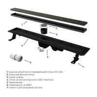 Душевой лоток Drain Leo-31 60213180-04 — фото 3, Душевые лотки