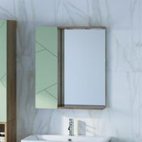 Шкаф навесной с дверью Бриклаер КРИСТАЛЛ 20 см, фисташковый арт-4627125416989 — фото 6, Шкафы для ванной