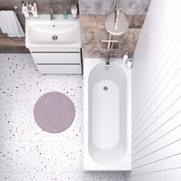 Ванна VERONA 170 см из литьевого мрамора NOVA GEL с металлическими ножками/ Aqua de Marco 1170WVER_GEL — фото 3, Ванны