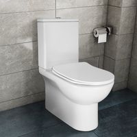 Унитаз-компакт AZARIO Ambra 645x370x815 напольный, безободковый, в комплекте сиденьем микролифт арт-AZ-848 — фото 14, Напольные унитазы