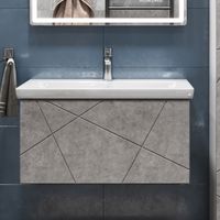 Тумба под раковину VIGO Geometry 80 подвесная бетон (035 бетон) — фото 2, Тумбы под раковину
