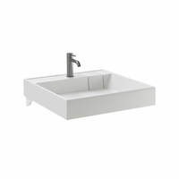 Раковина над стиральной машиной CERAMICANOVA Quattro 600x600x123 мм, с кронштейнами, белый, арт. CN0101 — фото 3, Раковины на стиральную машину