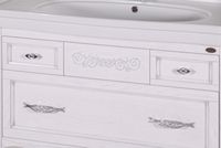 Товар: Комплект мебели для ванной Модерн 105 (Белый Патина серебро) 1124601 - фото 7 Комплект мебели для ванной Модерн 105 (Белый Патина серебро) 1124601 — фото 7, Комплекты мебели для ванной