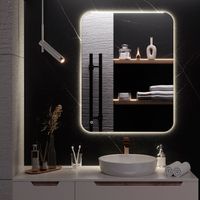 Зеркало с LED-подсветкой MILAN (70*90) /AQUA DE MARCO MIL70/90 — фото 2, Зеркала в ванную комнату