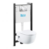 MERIDIAN COMPACT Комплект 4 в 1 (инсталляции+подв. унитаз+сиденье с механизмом Soft-Closing+смывн арт-7893104110 — фото 1, Комплекты унитаз + инсталляция