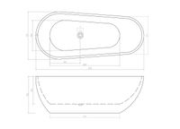 Товар: Ванна MIMI150 акриловая (1500x750x560) отдельностоящая, белая, со сливом-переливом Ceruttispa арт-CT11289 - фото 6 Ванна MIMI150 акриловая (1500x750x560) отдельностоящая, белая, со сливом-переливом Ceruttispa арт-CT11289 — фото 6, Акриловые ванны