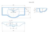 Комплект мебели для ванной Салерно 105 (Белый Патина Серебро) арт-969701 — фото 12, Комплекты мебели для ванной