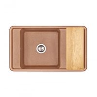 Мойка для кухни Беллис 87 870x510x250 мм, прямоуг., терракот 1A724832BS270 — фото 6, Кухонные мойки