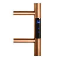 Электрический полотенцесушитель мини 560x370x90 мм, 63W, нержавеющая сталь, матовая, золотая медь 704154085 — фото 1, Электрические полотенцесушители